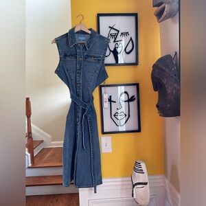 Draper James Sleeveless Denim Dress Size XXL NWT